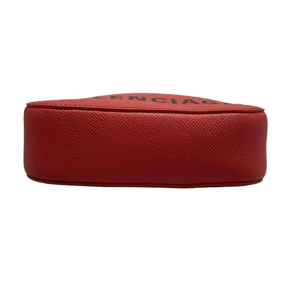 Auth BALENCIAGA Vir Camera XS 558171 Red Black Leather Shoulder Bag - Picture 5 of 16